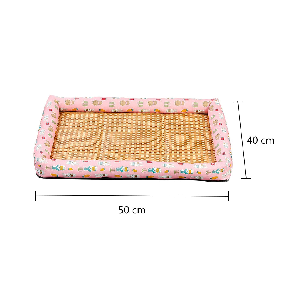 Anti-Scratch Non-Slip Washable Mattress Summer Rattan Pet Cooling Mat_6