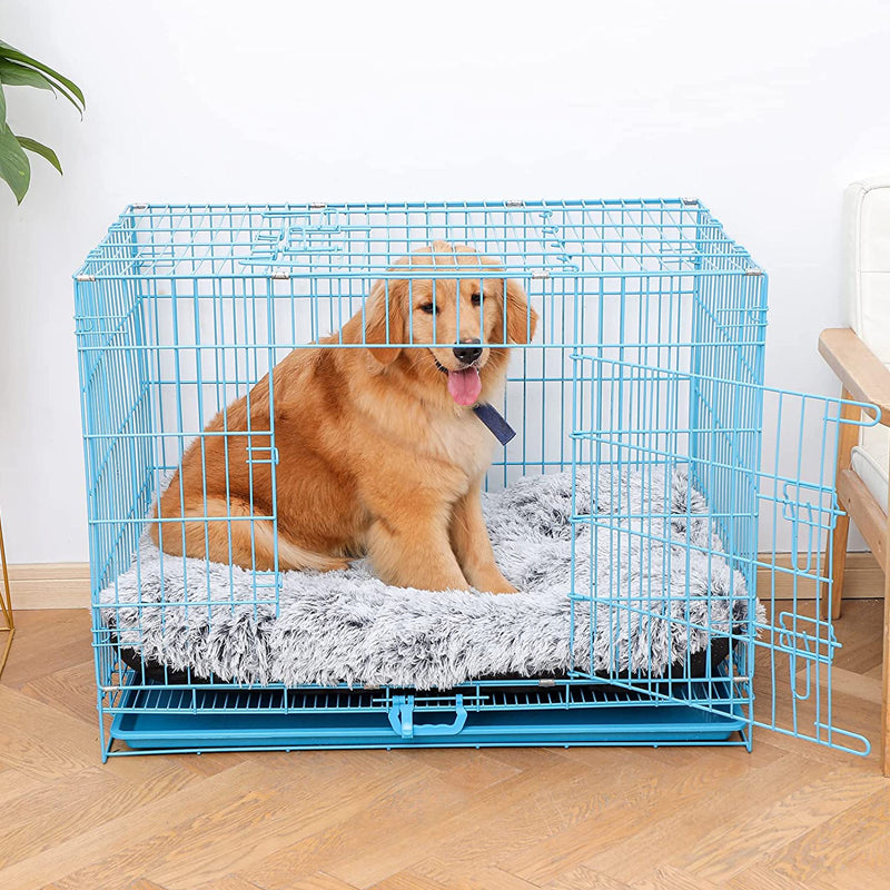 Warm and Fluffy Long-haired Velvet Dog Sleeping Bed_17