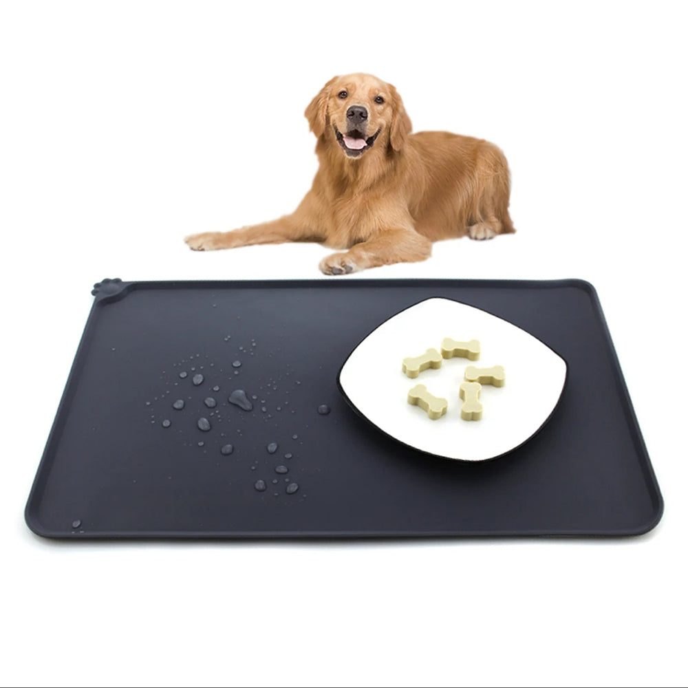 Waterproof Pet Feeding Mats with High Lips - Multiple Size and Colors_11