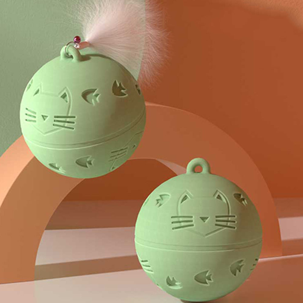 USB Rechargeable Interactive Automatic Bouncing Ball Pet Toy_1