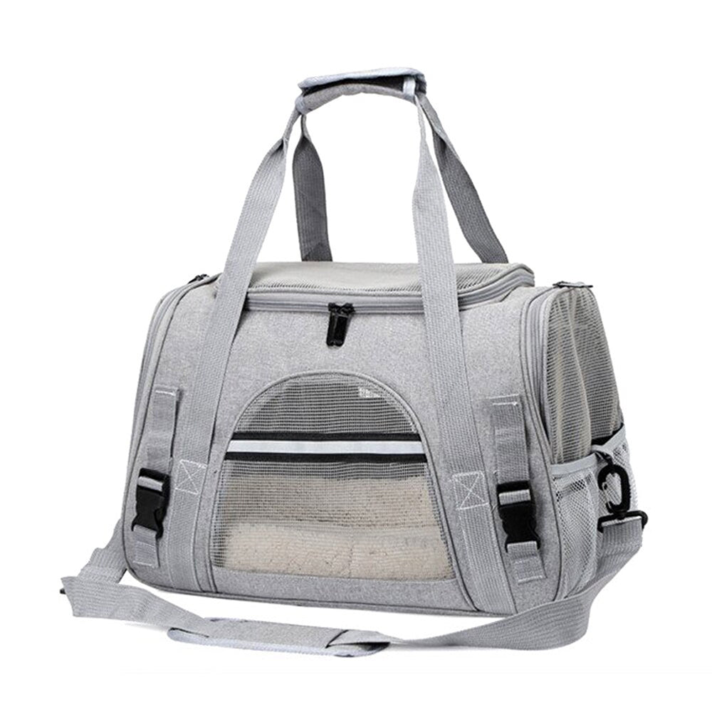 Breathable and Foldable Pet Carrier Safety Pet Travel Handbag_2