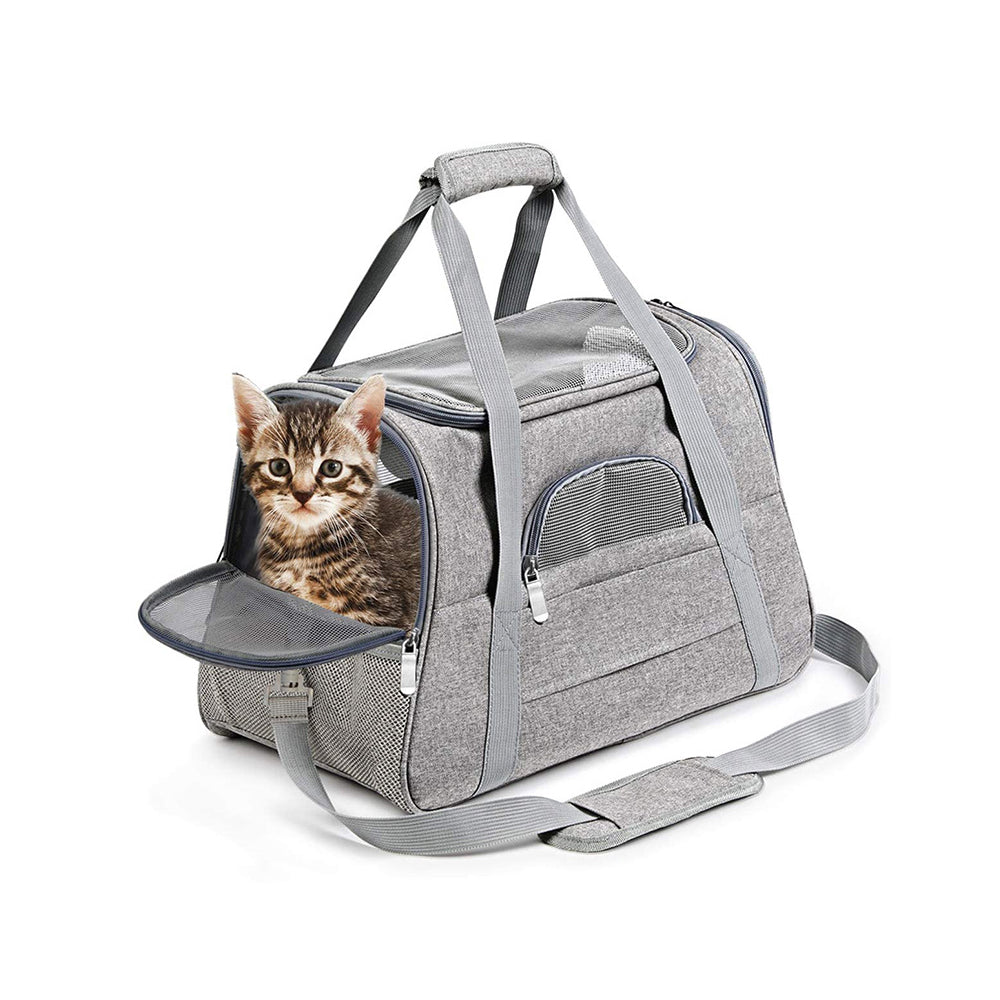 Breathable and Foldable Pet Carrier Safety Pet Travel Handbag_0