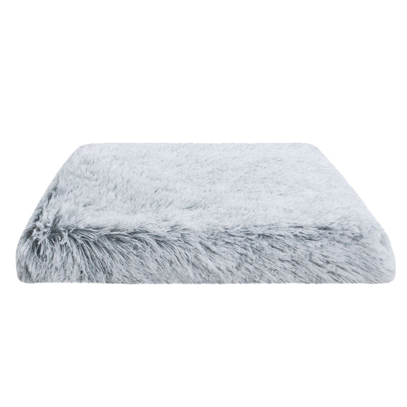 Warm and Fluffy Long-haired Velvet Dog Sleeping Bed_4